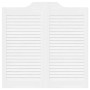 Puertas batientes diseño de lamas 1 par blanco 80x80 cm de , Puertas para el hogar - Ref: Foro24-4107136, Precio: 70,86 €, De...