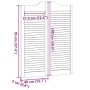 Puertas batientes diseño de lamas 2 par 100x80cm madera pino de , Puertas para el hogar - Ref: Foro24-4107129, Precio: 95,17 ...