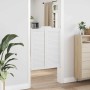 Puertas batientes diseño de lamas 2 par blanco 100x80 cm de , Puertas para el hogar - Ref: Foro24-4107141, Precio: 128,28 €, ...