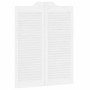 Puertas batientes diseño de lamas 2 par blanco 100x80 cm de , Puertas para el hogar - Ref: Foro24-4107141, Precio: 128,28 €, ...