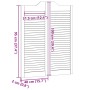 Puertas batientes diseño de lamas 2 par blanco 100x80 cm de , Puertas para el hogar - Ref: Foro24-4107141, Precio: 128,28 €, ...