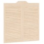 Puertas batientes diseño de lamas 1 par 100x100cm madera pino de , Puertas para el hogar - Ref: Foro24-4107134, Precio: 83,85...