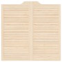 Puertas batientes diseño de lamas 1 par 100x100cm madera pino de , Puertas para el hogar - Ref: Foro24-4107134, Precio: 83,85...