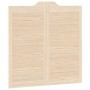Puertas batientes diseño de lamas 1 par 100x100cm madera pino de , Puertas para el hogar - Ref: Foro24-4107134, Precio: 83,85...