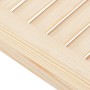 Puertas batientes diseño de lamas 1 par 100x100cm madera pino de , Puertas para el hogar - Ref: Foro24-4107134, Precio: 83,85...