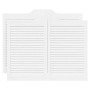 Puertas batientes diseño de lamas 2 par blanco 80x100 cm de , Puertas para el hogar - Ref: Foro24-4107143, Precio: 125,07 €, ...