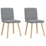 Sillas de comedor giratorias 2 unidades tela gris claro de , Sillas de comedor - Ref: Foro24-4101174, Precio: 103,21 €, Descu...