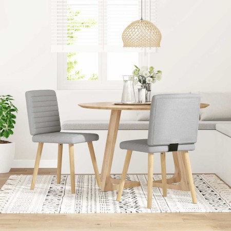 Sillas de comedor 2 uds tela gris nube de , Sillas de comedor - Ref: Foro24-4101183, Precio: 103,21 €, Descuento: %