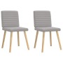 Sillas de comedor 2 uds tela gris nube de , Sillas de comedor - Ref: Foro24-4101183, Precio: 103,21 €, Descuento: %