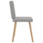 Sillas de comedor 2 uds tela gris nube de , Sillas de comedor - Ref: Foro24-4101183, Precio: 103,21 €, Descuento: %