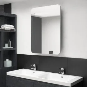Bathroom cabinet with mirror and LED concrete gray 60x11x80 cm by vidaXL, bathroom vanities - Ref: Foro24-326502, Price: 128,...