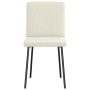 Sillas de comedor 2 unidades terciopelo crema de , Sillas de comedor - Ref: Foro24-4101195, Precio: 86,83 €, Descuento: %