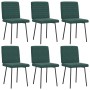 Sillas de comedor 6 unidades terciopelo verde oscuro de , Sillas de comedor - Ref: Foro24-3315528, Precio: 245,78 €, Descuent...