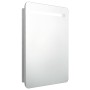Armario de baño con espejo y LED gris hormigón 60x11x80 cm de vidaXL, Tocadores de baño - Ref: Foro24-326502, Precio: 121,75 ...