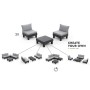 Mesa individual Keter Garden Elements Graphite de , Mesas de jardín - Ref: Foro24-447621, Precio: 47,88 €, Descuento: %