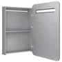 Armario de baño con espejo y LED gris hormigón 60x11x80 cm de vidaXL, Tocadores de baño - Ref: Foro24-326502, Precio: 121,75 ...