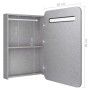 Armario de baño con espejo y LED gris hormigón 60x11x80 cm de vidaXL, Tocadores de baño - Ref: Foro24-326502, Precio: 121,75 ...