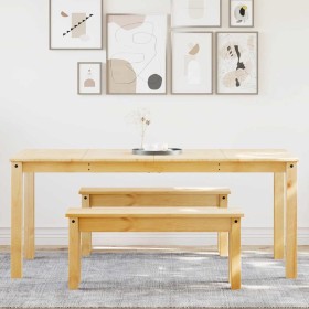 Juego de comedor Panama 3 pzas madera maciza de pino de , muebles para cocinas y comedores - Ref: Foro24-3345182, Precio: 408...