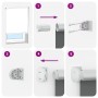 Estor Enrollable Opaco Blanco Roto 105x230cm Tela Ancho 100,7cm de , Persianas y estores - Ref: Foro24-4011727, Precio: 25,01...