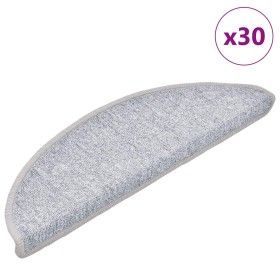 Alfombrilla escalera 30 uds gris claro 56x17x3 cm de , Alfombrillas para escalones - Ref: Foro24-3365736, Precio: 105,83 €, D...