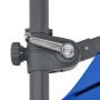 Sombrilla voladiza con poste de acero azul celeste 250x250 cm de vidaXL, Sombrillas - Ref: Foro24-46991, Precio: 95,40 €, Des...