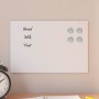 Pizarra magnética de pared vidrio templado blanco 30x20 cm de , Pizarras blancas - Ref: Foro24-4008621, Precio: 17,45 €, Desc...