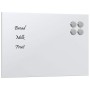 Pizarra magnética de pared vidrio templado blanco 30x20 cm de , Pizarras blancas - Ref: Foro24-4008621, Precio: 17,45 €, Desc...