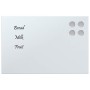 Pizarra magnética de pared vidrio templado blanco 30x20 cm de , Pizarras blancas - Ref: Foro24-4008621, Precio: 17,45 €, Desc...