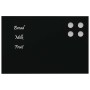 Pizarra magnética de vidrio templado negro 30x20 cm de , Pizarras blancas - Ref: Foro24-4008602, Precio: 17,45 €, Descuento: %