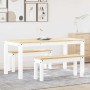 Juego de comedor Panama 3 pzas madera maciza de pino blanco de , muebles para cocinas y comedores - Ref: Foro24-3345175, Prec...