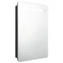 Armario de baño con espejo negro 60x11x80 cm de vidaXL, Tocadores de baño - Ref: Foro24-326503, Precio: 120,75 €, Descuento: %
