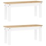 Juego de comedor Panama 3 pzas madera maciza de pino blanco de , muebles para cocinas y comedores - Ref: Foro24-3345175, Prec...