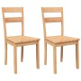 Sillas de comedor 2 uds madera maciza natural caucho de , Sillas de comedor - Ref: Foro24-4102383, Precio: 99,61 €, Descuento: %