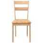 Sillas de comedor 2 uds madera maciza natural caucho de , Sillas de comedor - Ref: Foro24-4102383, Precio: 99,61 €, Descuento: %