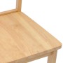 Sillas de comedor 2 uds madera maciza natural caucho de , Sillas de comedor - Ref: Foro24-4102383, Precio: 99,61 €, Descuento: %