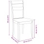 Sillas de comedor 2 uds madera maciza natural caucho de , Sillas de comedor - Ref: Foro24-4102383, Precio: 99,61 €, Descuento: %
