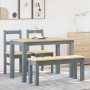 Juego de comedor Panama 4 pzas madera maciza de pino gris de , muebles para cocinas y comedores - Ref: Foro24-3345168, Precio...