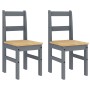 Juego de comedor Panama 4 pzas madera maciza de pino gris de , muebles para cocinas y comedores - Ref: Foro24-3345168, Precio...