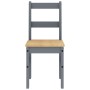Juego de comedor Panama 4 pzas madera maciza de pino gris de , muebles para cocinas y comedores - Ref: Foro24-3345168, Precio...