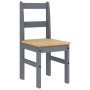 Juego de comedor Panama 4 pzas madera maciza de pino gris de , muebles para cocinas y comedores - Ref: Foro24-3345177, Precio...