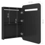 Armario de baño con espejo negro 60x11x80 cm de vidaXL, Tocadores de baño - Ref: Foro24-326503, Precio: 120,75 €, Descuento: %