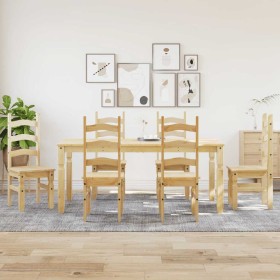 Juego de comedor Panama 7 pzas madera maciza de pino de , muebles para cocinas y comedores - Ref: Foro24-3345212, Precio: 617...