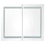 Armario de baño con espejo LED negro brillante 80x12x68 cm de vidaXL, Tocadores de baño - Ref: Foro24-326512, Precio: 187,15 ...