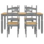 Juego de comedor Panama 5 pzas madera maciza de pino gris de , muebles para cocinas y comedores - Ref: Foro24-3345204, Precio...