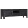 Mueble para TV de madera maciza de mango negro 118x30x40 cm en Armarios y almacenamiento | Comprar online en Foru.es