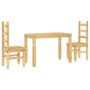 Juego de comedor Panama 3 pzas madera maciza de pino de , muebles para cocinas y comedores - Ref: Foro24-3345194, Precio: 273...