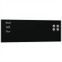 Pizarra magnética de pared vidrio templado negro 60x20 cm de , Pizarras blancas - Ref: Foro24-4008616, Precio: 20,34 €, Descu...