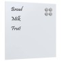 Pizarra magnética de pared vidrio templado blanco 60x60 cm de , Pizarras blancas - Ref: Foro24-4008637, Precio: 39,80 €, Desc...