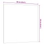 Pizarra magnética de pared vidrio templado blanco 60x60 cm de , Pizarras blancas - Ref: Foro24-4008637, Precio: 39,80 €, Desc...