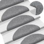 Alfombrillas de escalera autoadhesivas 10 uds gris 56x17x3 cm de vidaXL, Alfombrillas para escalones - Ref: Foro24-149681, Pr...